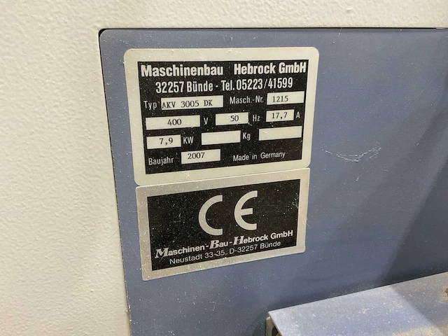 Hebrock akv 3005 dk kantaanlijmmachine - afbeelding 4 van  22