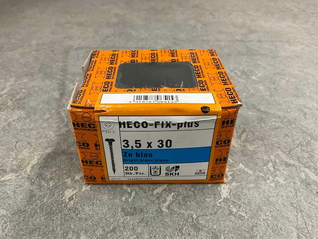 Heco - fix-plus - cilinderkop-voldraad - spaanplaatschroef 3.5x30 mm (25x) - afbeelding 1 van  3