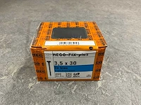 Heco - fix-plus - cilinderkop-voldraad - spaanplaatschroef 3.5x30 mm (25x)