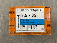 Heco - fix plus - spaanplaatschroef ø3,5x35 mm (10x) - afbeelding 3 van  3