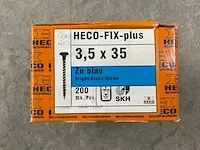 Heco - fix plus - spaanplaatschroef ø3,5x35 mm (15x) - afbeelding 3 van  3