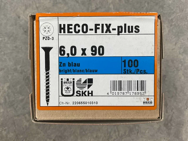Heco - fix plus - spaanplaatschroef ø6x90 mm (7x) - afbeelding 3 van  3