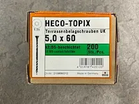 Heco - topix - freeskop torx - vlonderschroef 5x60 mm (10x) - afbeelding 3 van  3