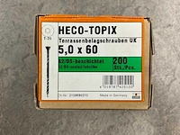 Heco - topix - freeskop torx - vlonderschroef 5x60 mm (5x) - afbeelding 3 van  3
