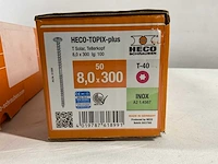 Heco-topfix-plus - plaatkopschroef 8,0 x 300 (30x) - afbeelding 2 van  3