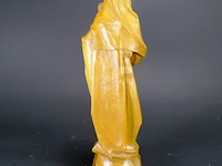 Heel gedetailleerd in hout gesneden madonna met kind - afbeelding 4 van  5