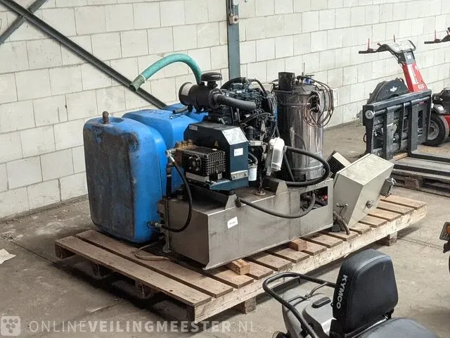 Heetwater hogedrukreiniger unit portotecnica waterkracht - hot aqua blaster, kokend heet water - afbeelding 7 van  14
