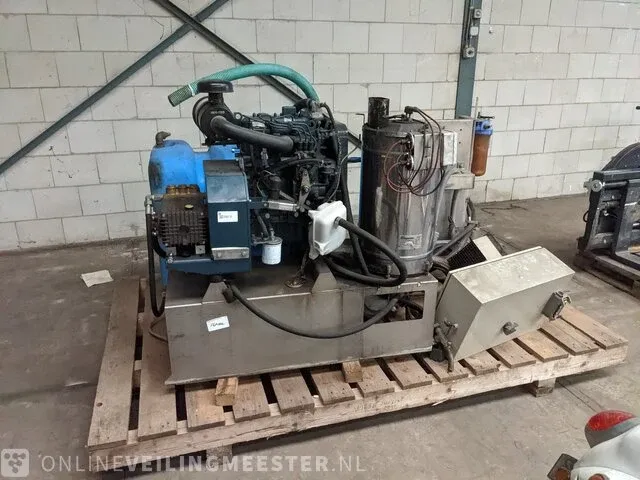 Heetwater hogedrukreiniger unit portotecnica waterkracht - hot aqua blaster, kokend heet water - afbeelding 8 van  14