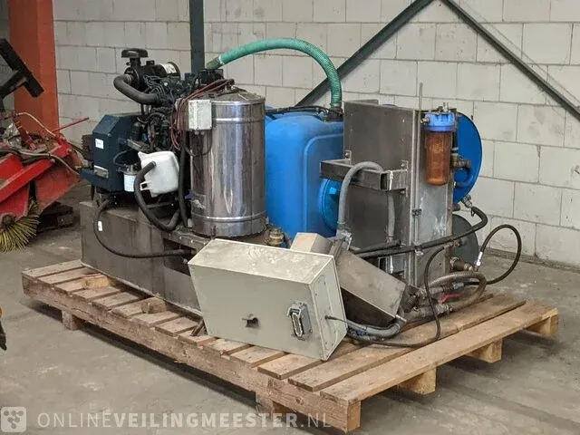 Heetwater hogedrukreiniger unit portotecnica waterkracht - hot aqua blaster, kokend heet water - afbeelding 9 van  14