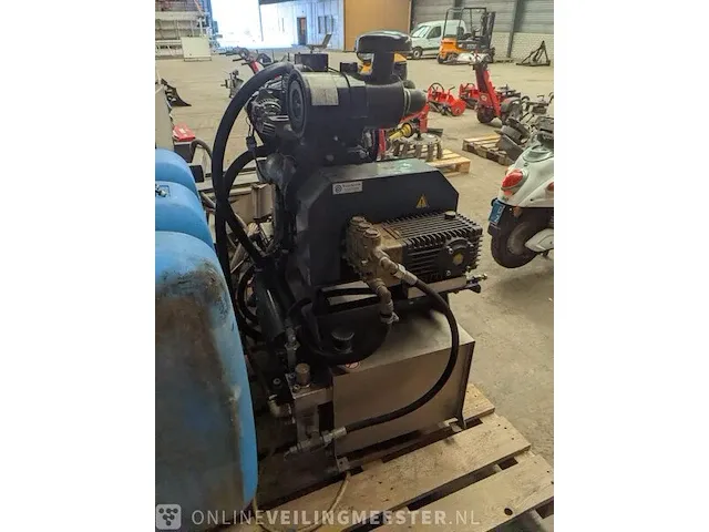 Heetwater hogedrukreiniger unit portotecnica waterkracht - hot aqua blaster, kokend heet water - afbeelding 13 van  14