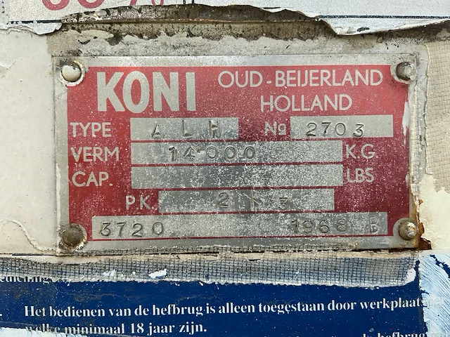 Hefbrug koni alh - afbeelding 31 van  37