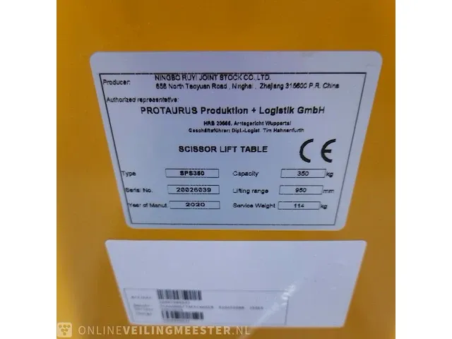 Heftafel protaurus, sps350, bouwjaar 2020 - afbeelding 8 van  9