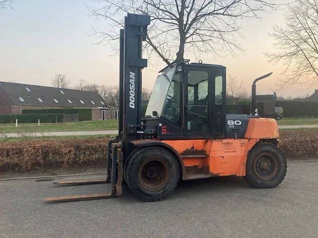 Heftruck doosan d80s-5 diesel 8000kg - afbeelding 1 van  1