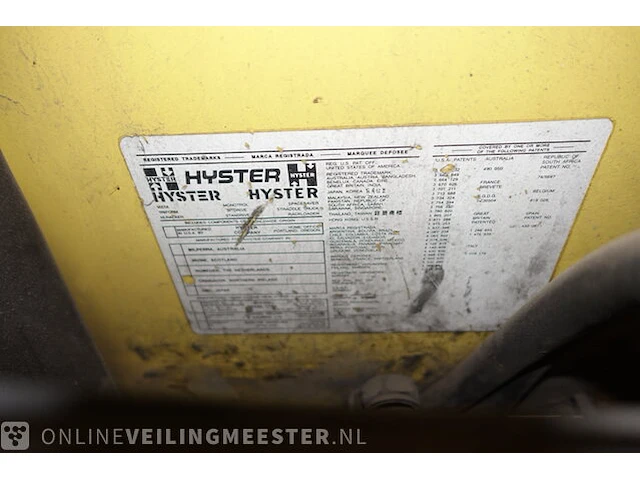 Heftruck hyster, h2.00xms, geel, bouwjaar 1994 - afbeelding 7 van  19