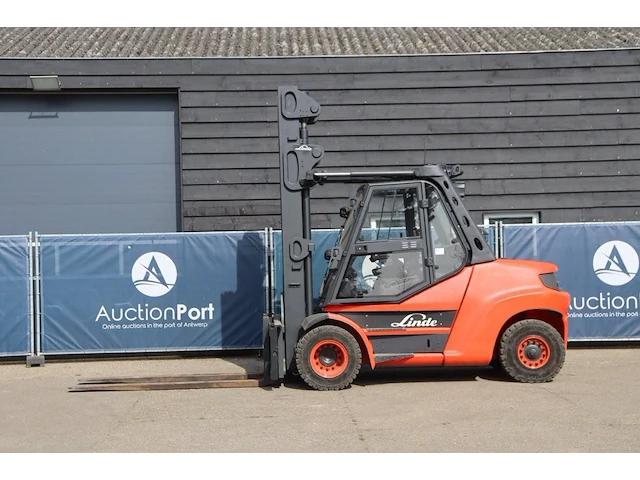 Heftruck linde h80d-01/900 diesel 8000kg 10.0m 2012 - afbeelding 1 van  1