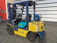 Heftruck lpg, komatsu, fg25ht-12, geel/blauw, 1998 - afbeelding 2 van  23