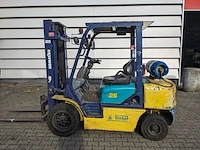 Heftruck lpg, komatsu, fg25ht-12, geel/blauw, 1998 - afbeelding 3 van  23