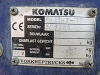 Heftruck lpg, komatsu, fg25ht-12, geel/blauw, 1998 - afbeelding 4 van  23
