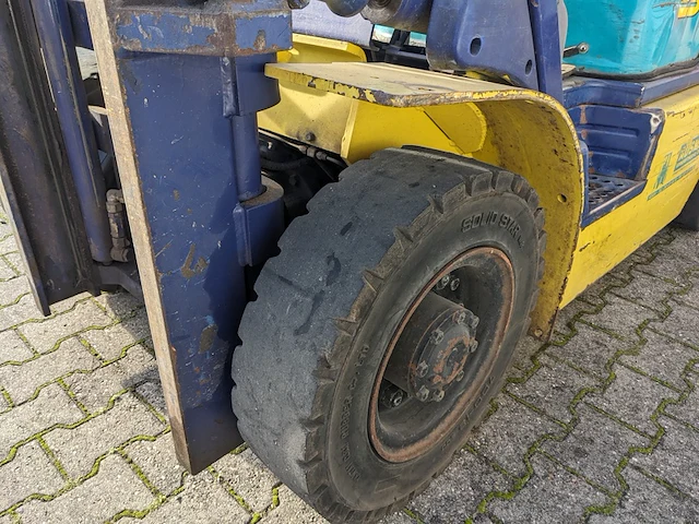 Heftruck lpg, komatsu, fg25ht-12, geel/blauw, 1998 - afbeelding 22 van  23