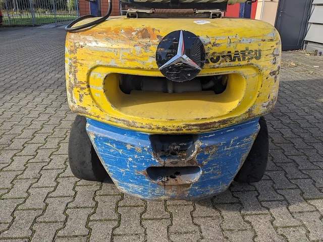 Heftruck lpg, komatsu, fg25ht-12, geel/blauw, 1998 - afbeelding 23 van  23
