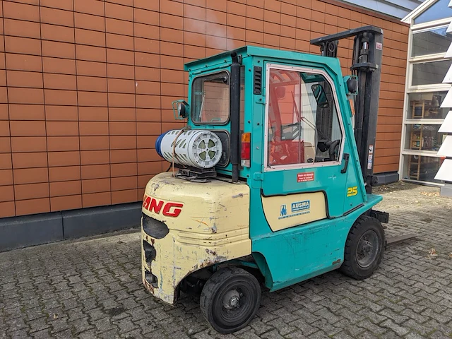 Heftruck lpg, yang, fg25ii, groen/beige, 1999 - afbeelding 2 van  29
