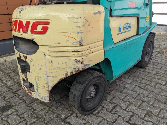 Heftruck lpg, yang, fg25ii, groen/beige, 1999 - afbeelding 4 van  29