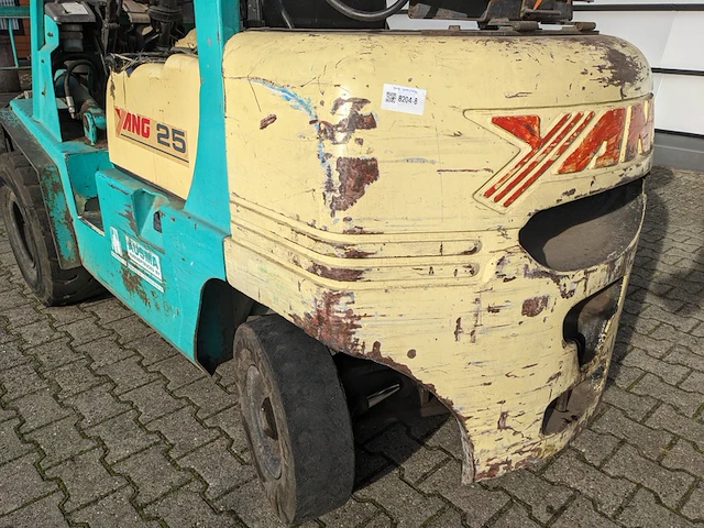 Heftruck lpg, yang, fg25tiii, groen/beige, 1998 - afbeelding 9 van  24