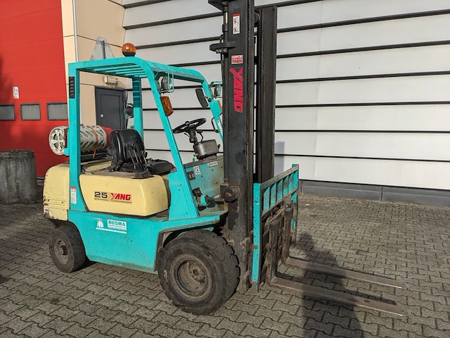 Heftruck lpg, yang, fg25tiii, groen/beige, 1998 - afbeelding 18 van  24