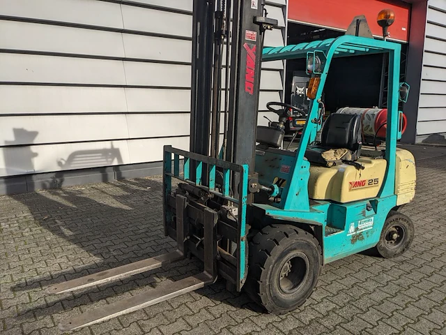 Heftruck lpg, yang, fg25tiii, groen/beige, 1998 - afbeelding 24 van  24