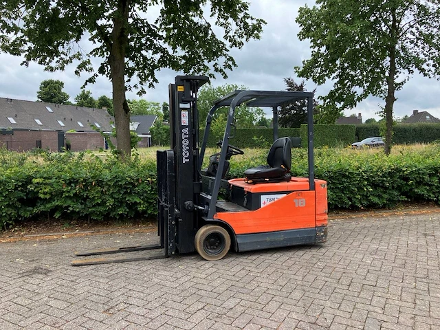Heftruck toyota 5fbe18 elektrisch 1450kg 4.7m 1996 - afbeelding 1 van  1