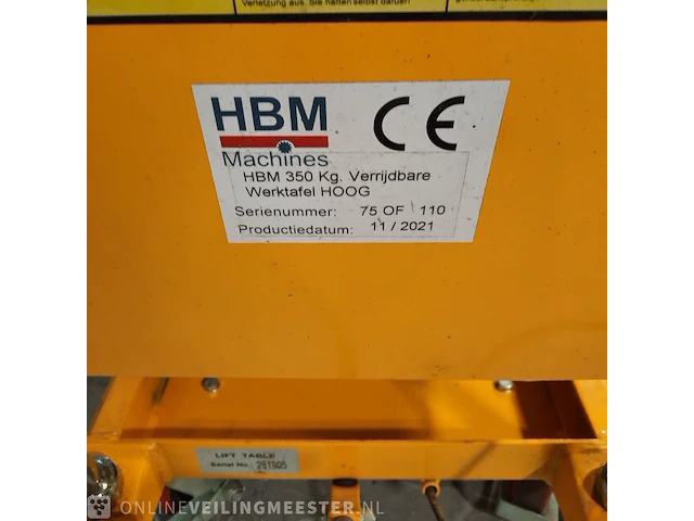 Hefwagen hbm, 75of 110, bouwjaar 2021 - afbeelding 12 van  13