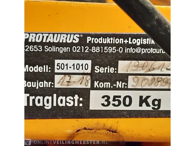 Hefwagen protaurus, 501-1010 - afbeelding 2 van  11