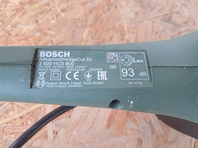 Heggenschaar - 65cm - 230v bosch, ahs 65-34, bouwjaar 2020 - afbeelding 6 van  6