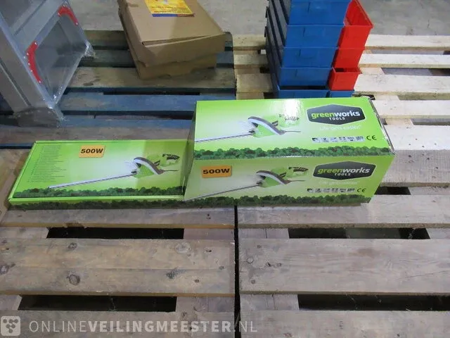 Heggeschaar greenworks, 500 watt - afbeelding 2 van  3