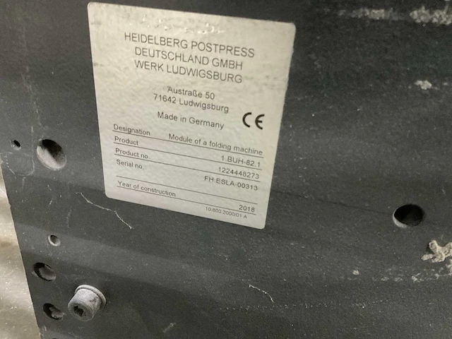 Heidelberg stahlfolder - 2018 - bh82 - voltassen vouwmachine - afbeelding 7 van  29