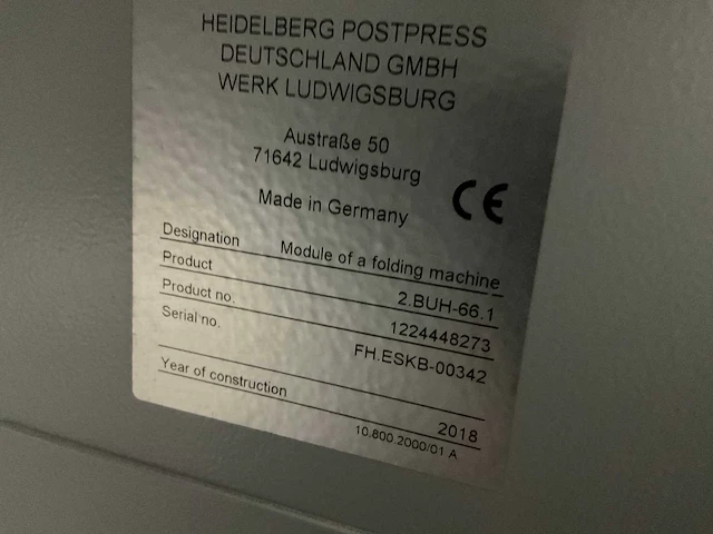 Heidelberg stahlfolder - 2018 - bh82 - voltassen vouwmachine - afbeelding 19 van  29