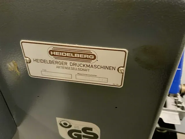 Heidelberg t0 offsetpers - afbeelding 11 van  22