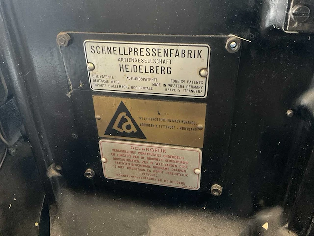 Heidelberg t.degel degelpers - afbeelding 3 van  12