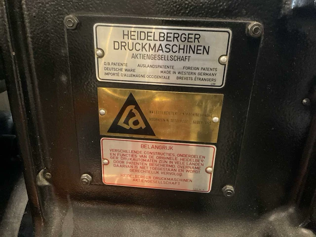 Heidelberg t.degel degelpers - afbeelding 10 van  10