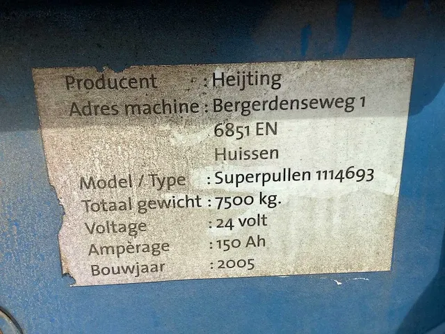 Heijting superpullen gewas sorteer en verwerkingsmachine - afbeelding 2 van  10