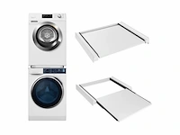 Heimate tussenstuk wasmachine droger stapelkit universeel wit - afbeelding 1 van  1