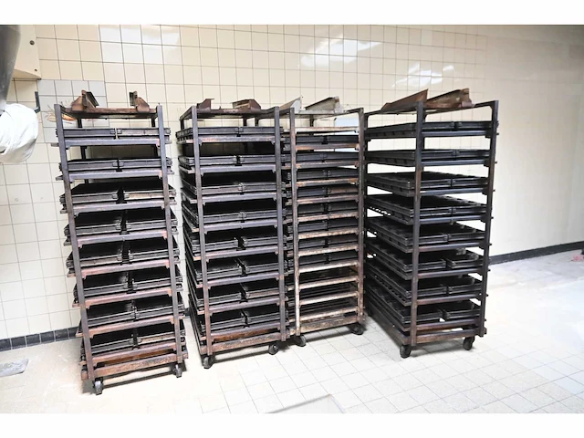 Hein 8-delige rvs ovenwagen (4x) - afbeelding 1 van  9