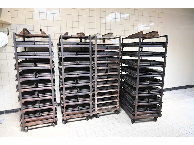 Hein 8-delige rvs ovenwagen (4x) - afbeelding 2 van  9