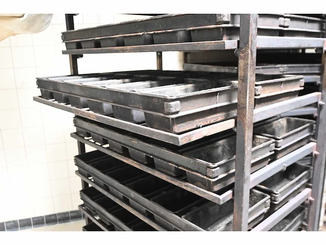 Hein 8-delige rvs ovenwagen (4x) - afbeelding 7 van  9