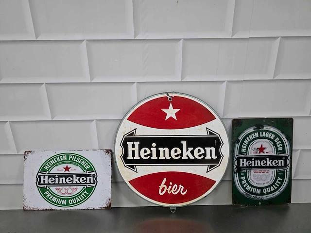 Heineken - reclamebord (3x) - afbeelding 1 van  4