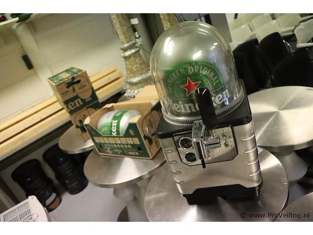 Heineken blad tapinstallatie incl. 3x fust - 29x39x62cm - afbeelding 1 van  6