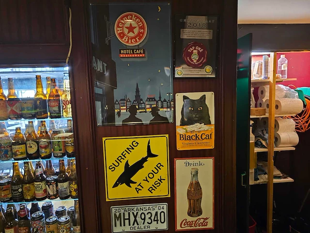 Heineken / coca-cola, etc. - decoratie reclamebord (6x) - afbeelding 1 van  3