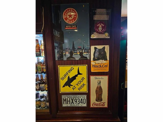 Heineken / coca-cola, etc. - decoratie reclamebord (6x) - afbeelding 2 van  3