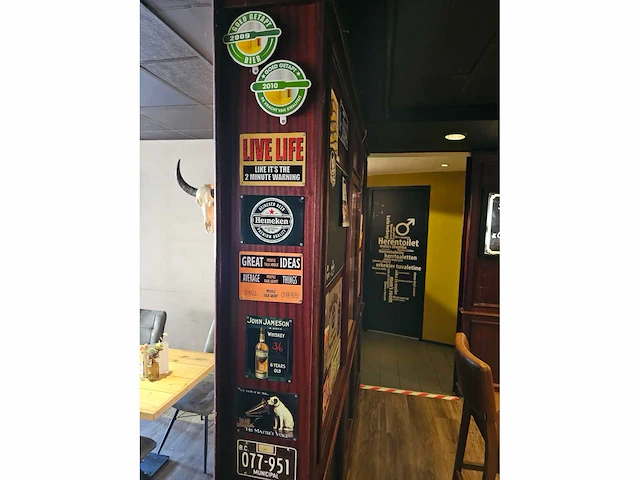 Heineken / john jameson / kenteken - decoratie reclamebord (8x) - afbeelding 2 van  2