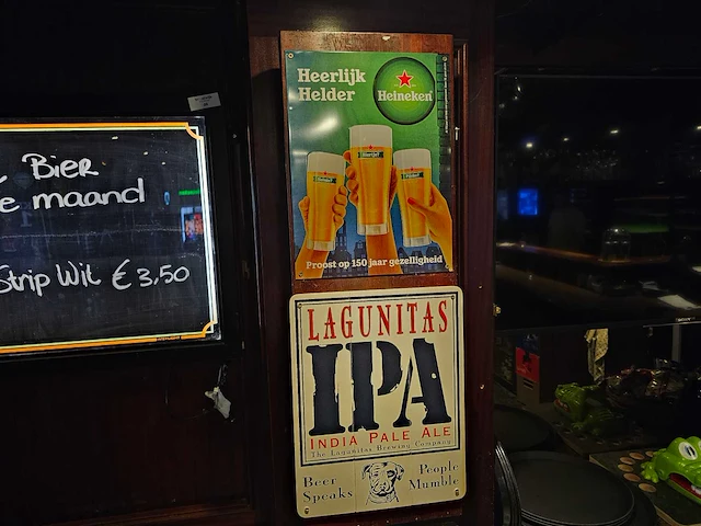 Heineken / lagunitas - decoratie reclamebord (2x) - afbeelding 1 van  2